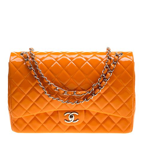 chanel orange purse|chanel fluffy bag.